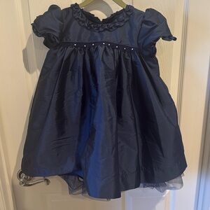 Bella Bliss Navy Taffeta Dress - Size 5
